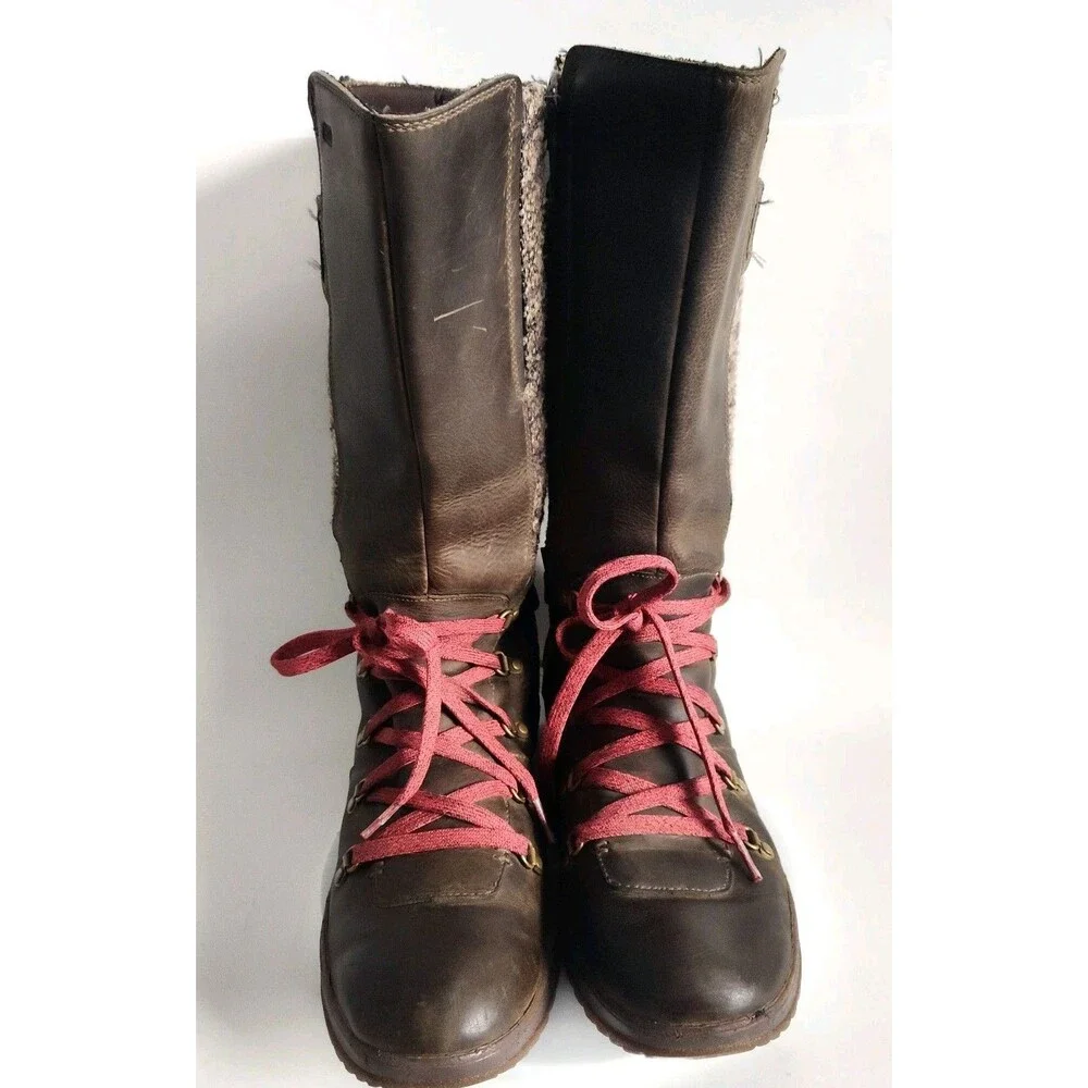 Merrell Winter Knee High Boots Size 10‎ Brown Waterproof Insulated Eventyr Peak